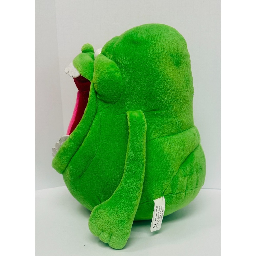 Ghostbusters 10" Slimer Open Mouth & Bulging Eyes Green Ghost Stuffed Plush - Picture 4 of 8